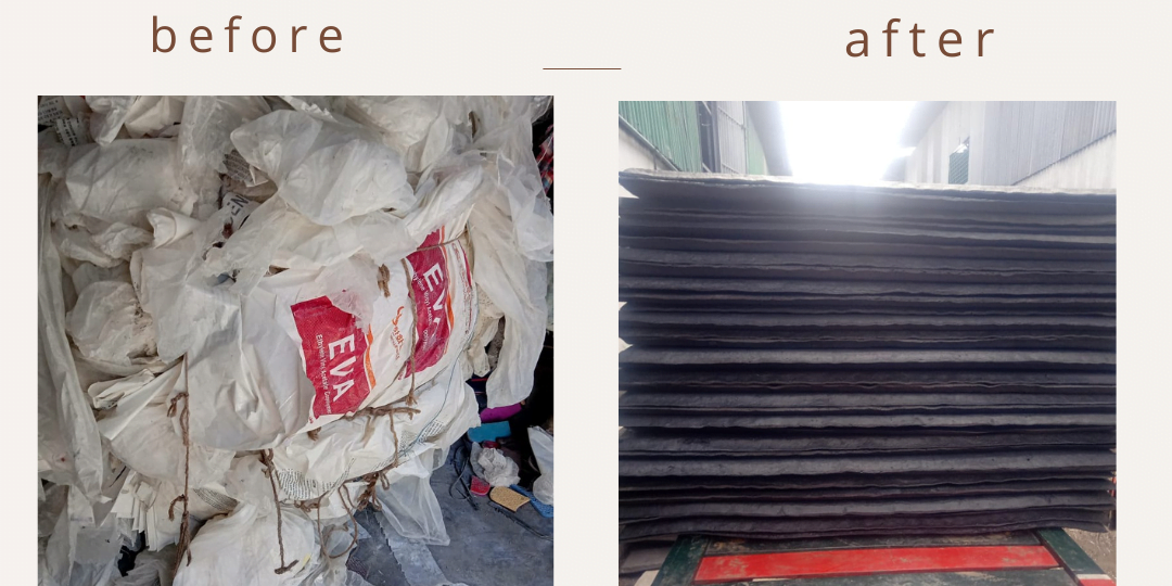 Plastic to Synthetic Rubber From Plastic bag to synthetic rubber