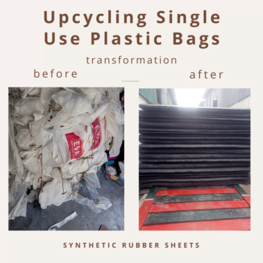 From Plastic bag to synthetic rubber